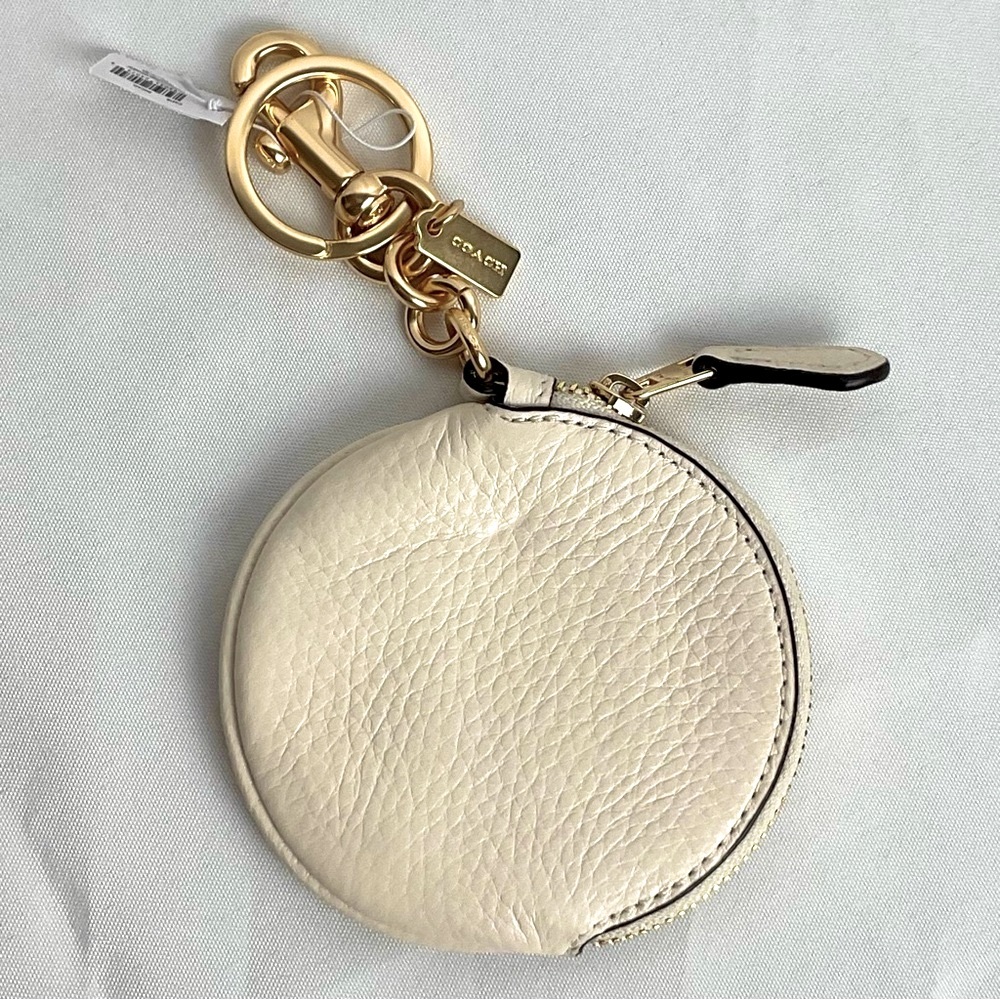 Coach X Peanuts Bag Charm Keychain Woodstock Happy Camper Coin Purse NWT - Picture 4 of 5